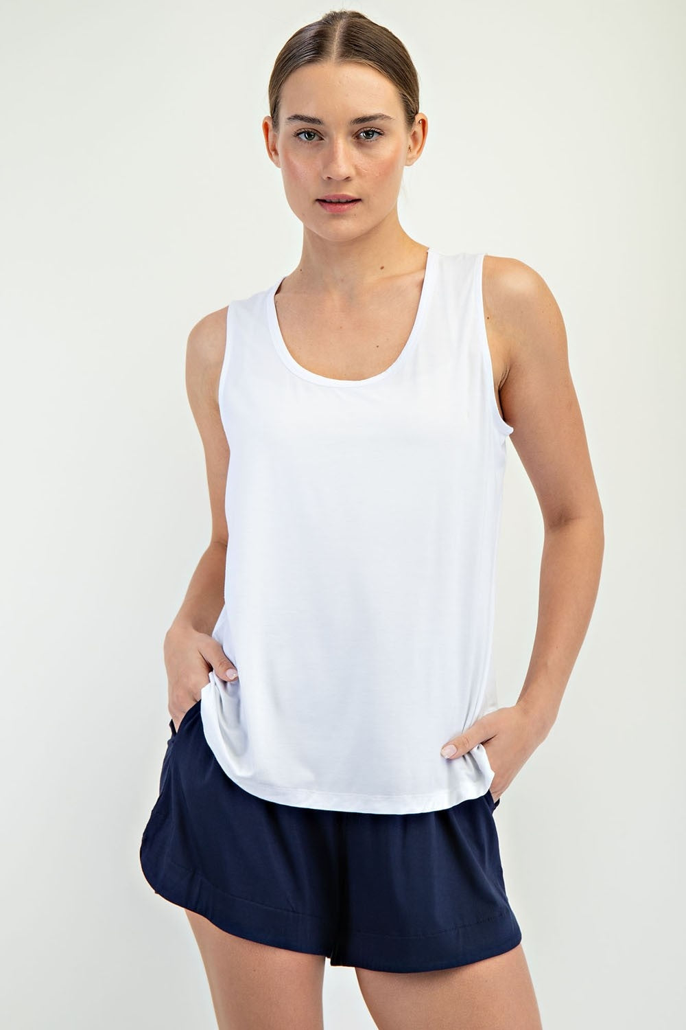 Modal tank top white