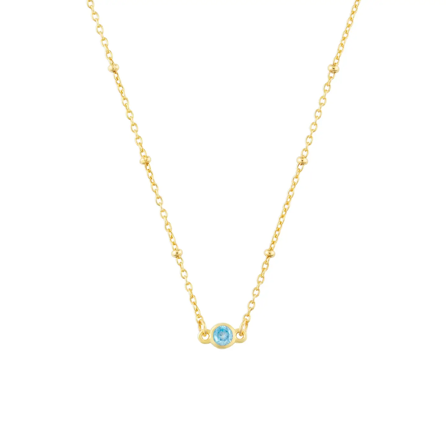 Birthstone Necklace gold