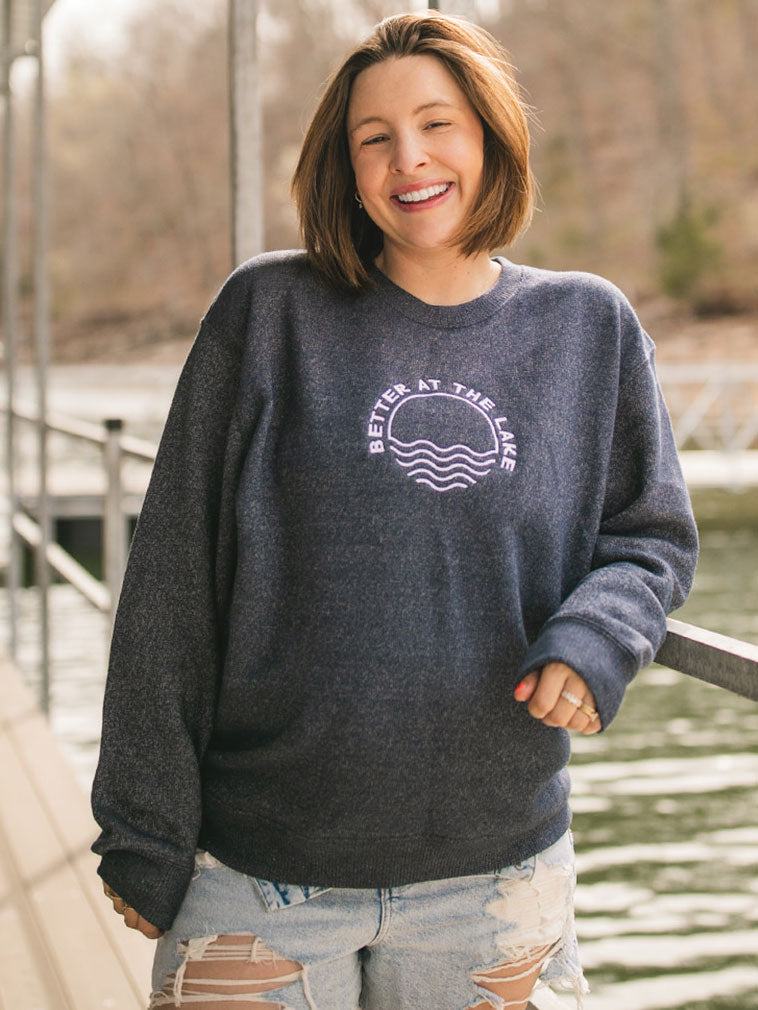 Better At the Lake Cord Sweatshirt