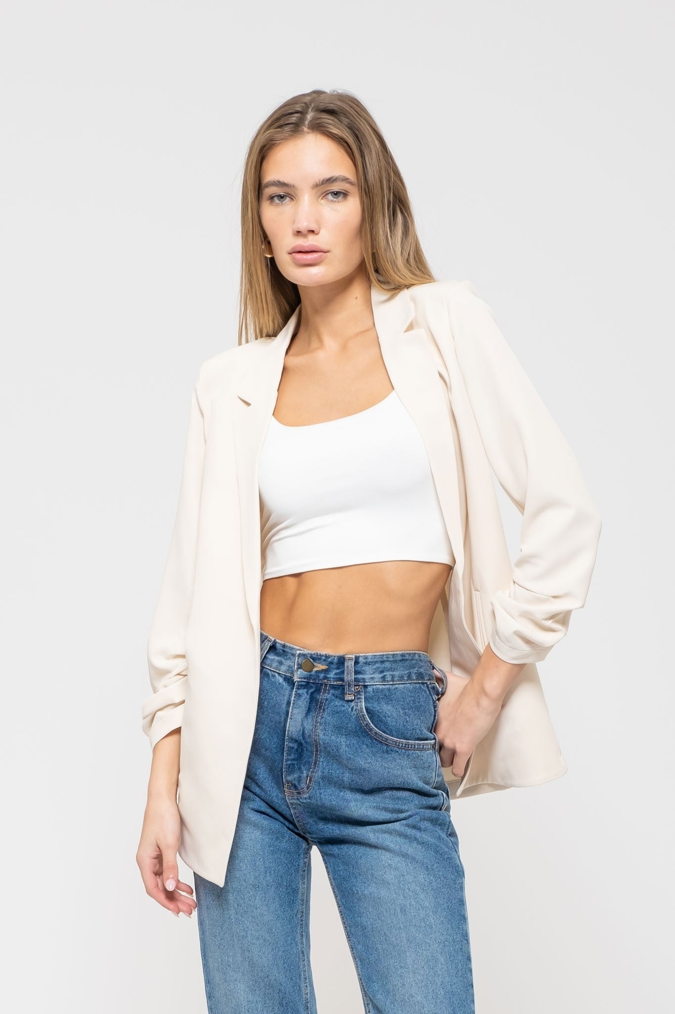Brenda cream blazer