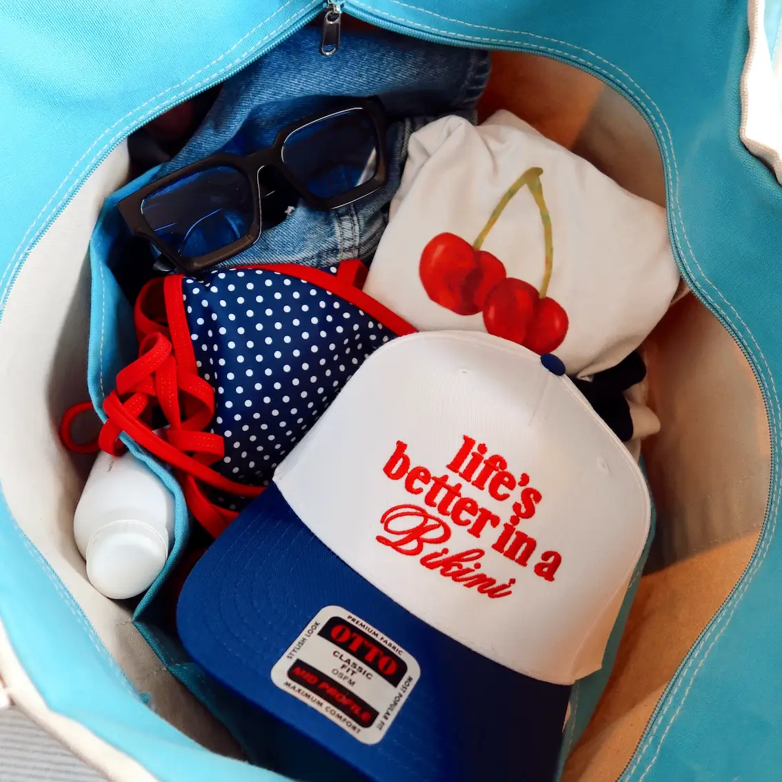 Life's Better in A Bikini Royal/White Hat
