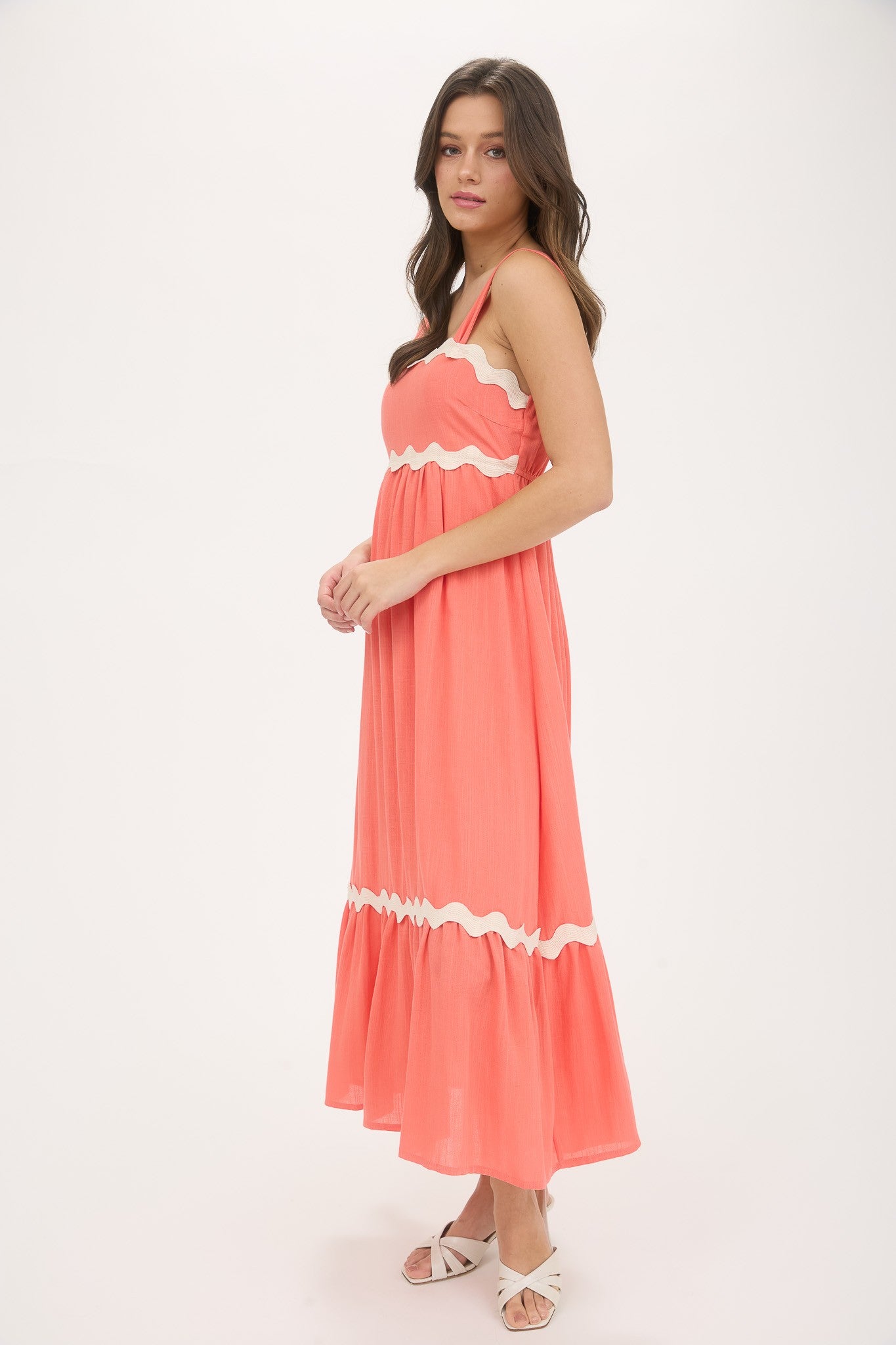 Brooke Coral Dress