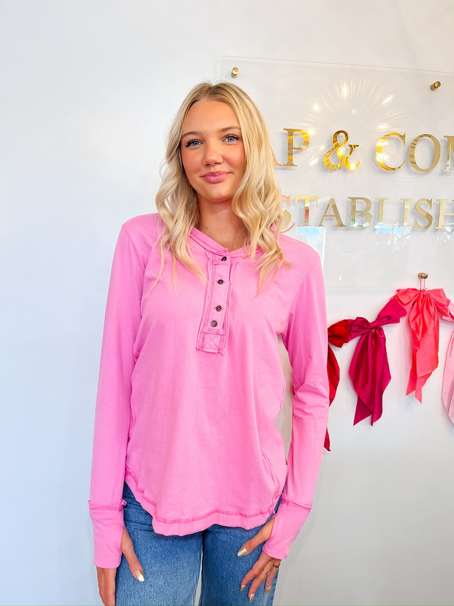 Zoe pink top