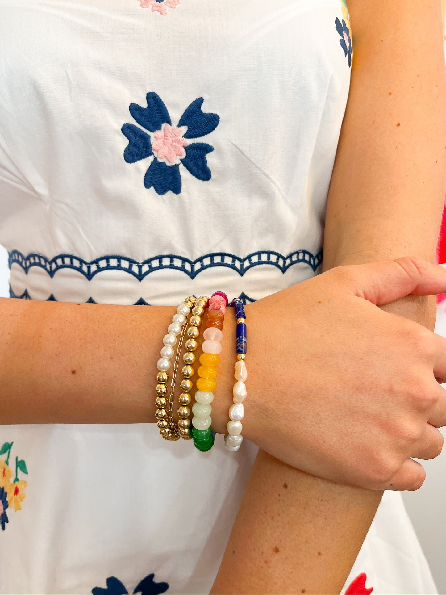 Tropical beaded bracelet
