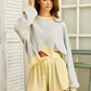 Becky Grey and Yellow Terry Top