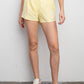 RECYCLED ACTIVE SHORT WITH MESH Lemon Cream