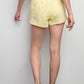 RECYCLED ACTIVE SHORT WITH MESH Lemon Cream