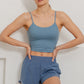 RECYCLED ACTIVE SHORT WITH MESH Paradise Blue