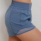 RECYCLED ACTIVE SHORT WITH MESH Paradise Blue