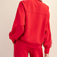 Scuba Quater Zip True Red