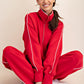Scuba Quater Zip True Red
