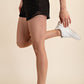 RECYCLED ACTIVE SHORT WITH MESH Black