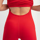 Butter Piping Mini Dress Red