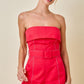 Debra Red Romper