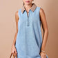 Daphne Denim Half Zip Dress