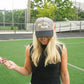 Football Mom - Black/White Stripe Hat