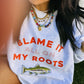 Blame it on my roots sweatshirt - ash