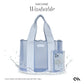 Case-Mate Jelly Tote w/ Phone Pouch - Carolina  Blue Crochet Wave