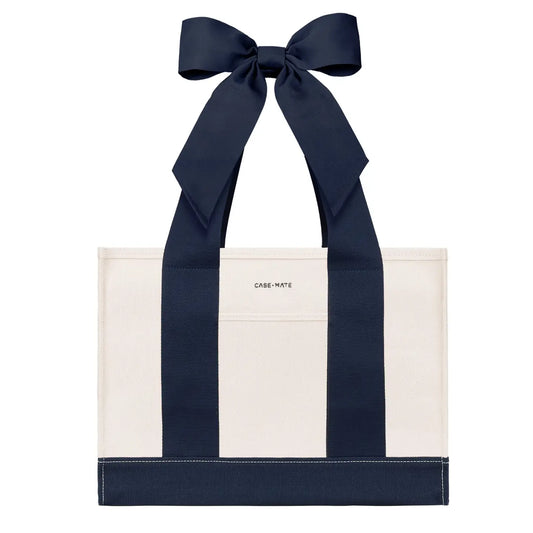 Case-Mate Canvas Tote - Canvas Oxford Navy  Bow