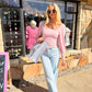 Dana Pink Sequin Sweater
