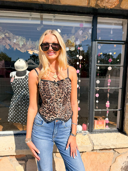 Lia Leopard Top