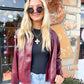 Luna Burgundy Coat