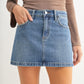 Just Black denim Skirt with Slit
