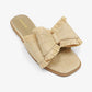 Raffia Natural Bow Sandals
