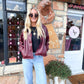Luna Burgundy Coat