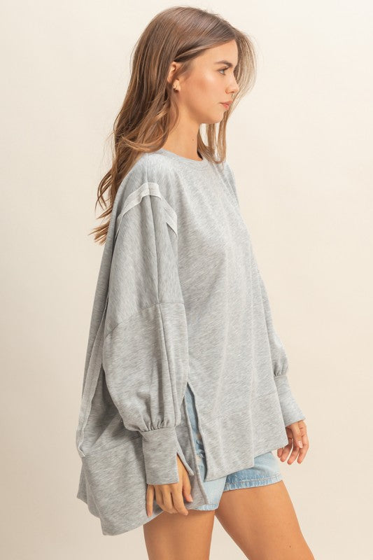 Heather Long Sleeve grey