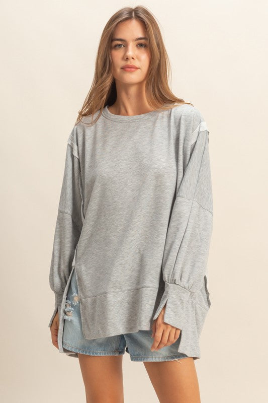 Heather Long Sleeve grey