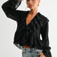 Emma Black Blouse