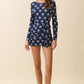 Terra Navy Print Dress