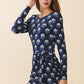 Terra Navy Print Dress