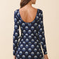Terra Navy Print Dress