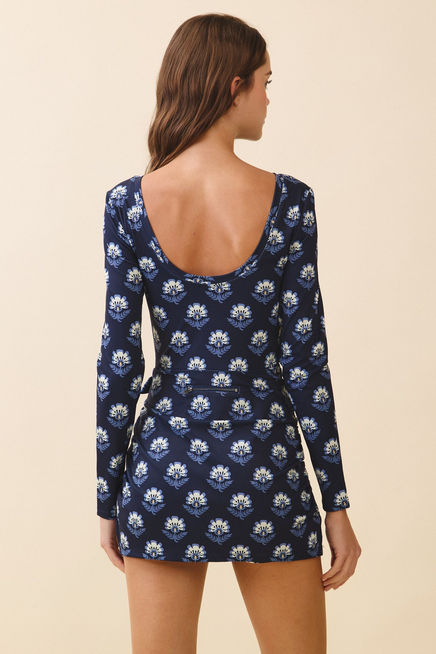 Terra Navy Print Dress