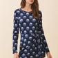 Terra Navy Print Dress