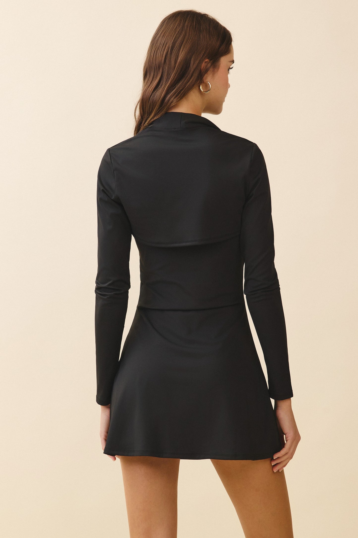 Tansy Black Athletic Dress