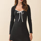 Tansy Black Athletic Dress