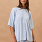 Lily Blue Striped Set Top
