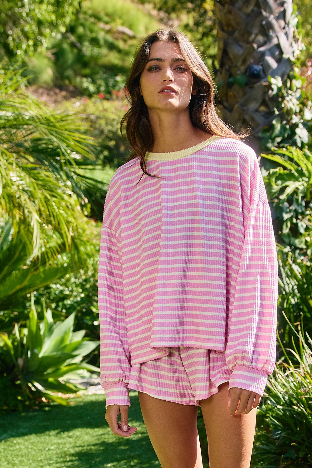 Brooke Pink and Yellow Set Top