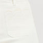 Risen Cream High Rise Scalloped Eyelet Embroidered Pockets