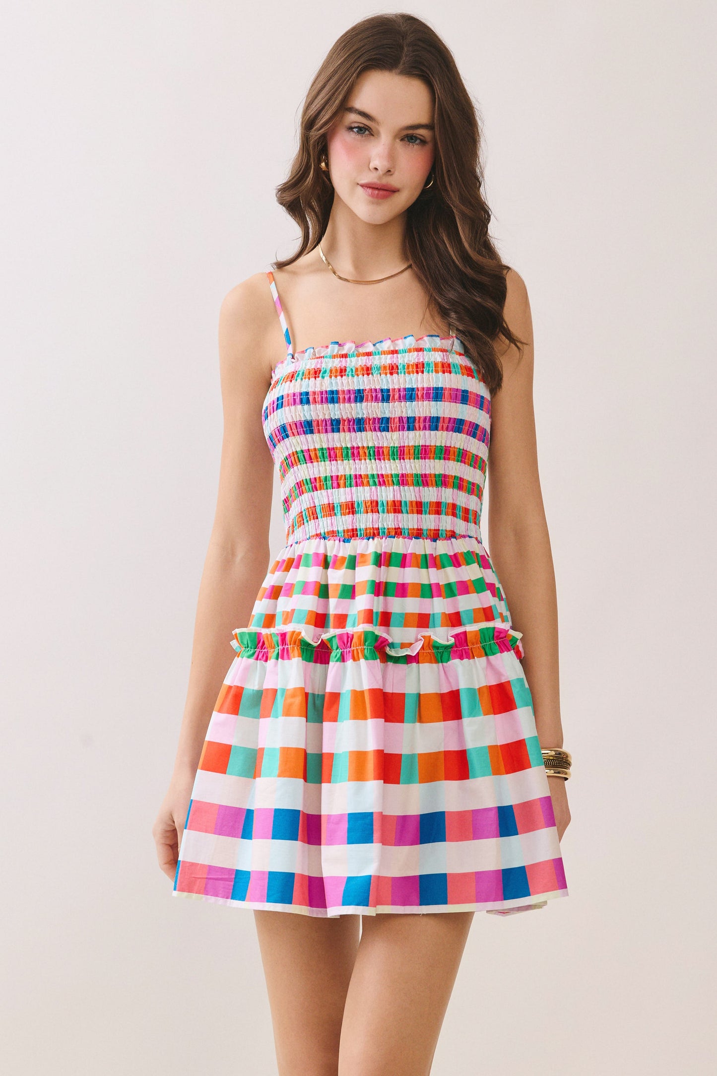 Tessa Multi Smocked Dress
