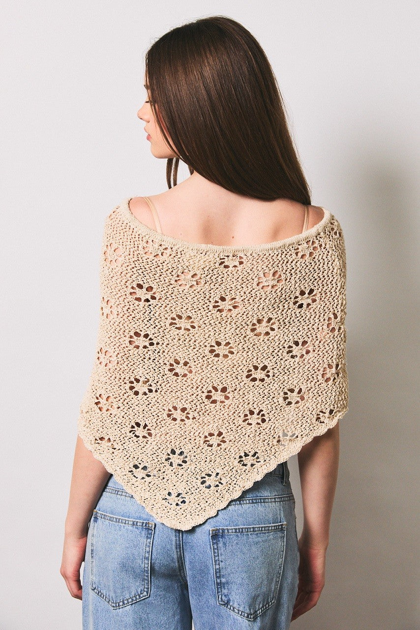 Lexi Cream Poncho