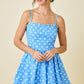 Deliah Blue Polka Dot Bubble Dress