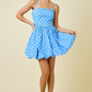 Deliah Blue Polka Dot Bubble Dress