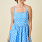 Deliah Blue Polka Dot Bubble Dress