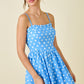 Deliah Blue Polka Dot Bubble Dress