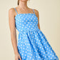 Deliah Blue Polka Dot Bubble Dress