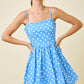 Deliah Blue Polka Dot Bubble Dress